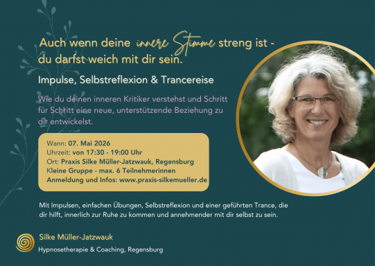 Auch wenn deine innere Stimme streng ist – du darfst weich mit dir sein | noch freie Plätze